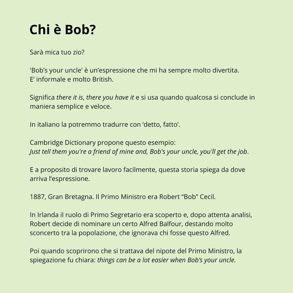 Chi è Bob?